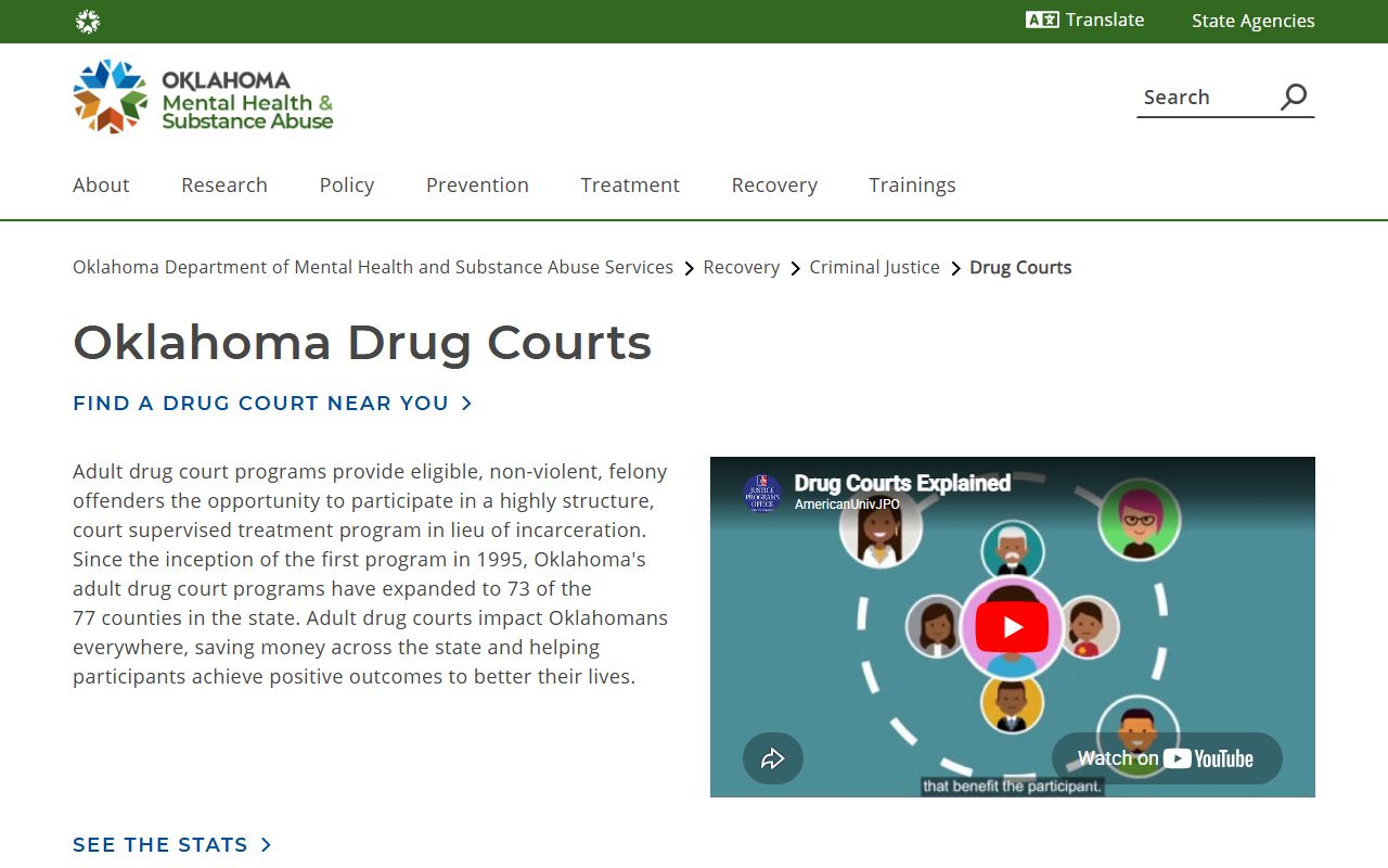 Oklahoma specialty court overview related to Bryan County probate guardianship matters